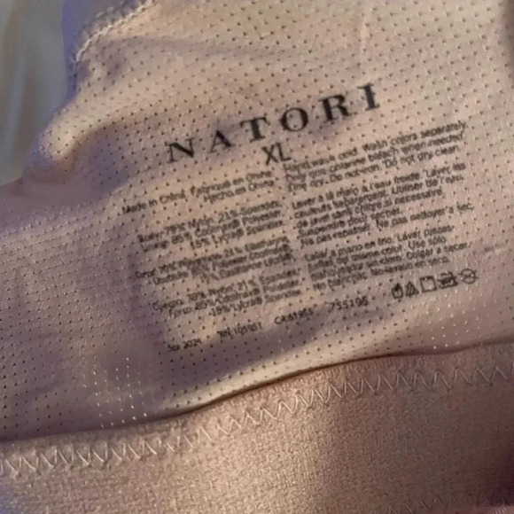 NATORI UNLINED CONVERTIBLE BRALETTE WITH LIGHT SUPPORT NUDE SIZE XL - Picture 8 of 8